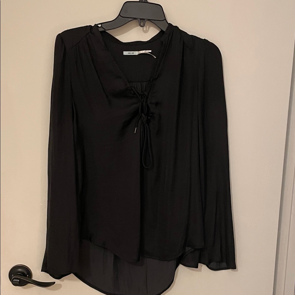 Kimchi Blue Elegant Black Blouse